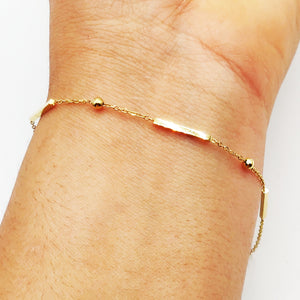 Bracelet Multi Barres et Cristaux Luxe