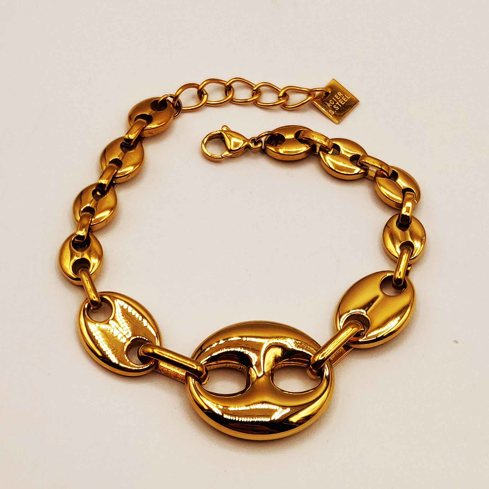 Bracelet Grandes Graines de Café Luxe