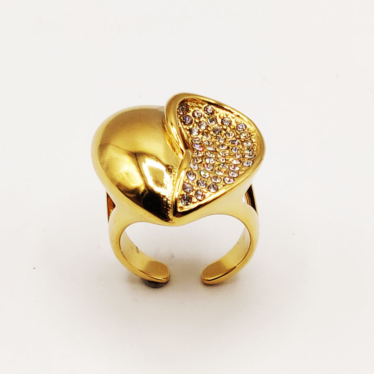 Bague Grand Coeur Cristaux