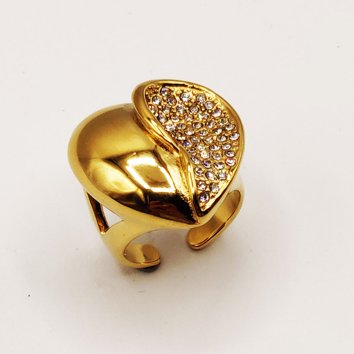 Bague Grand Coeur Cristaux
