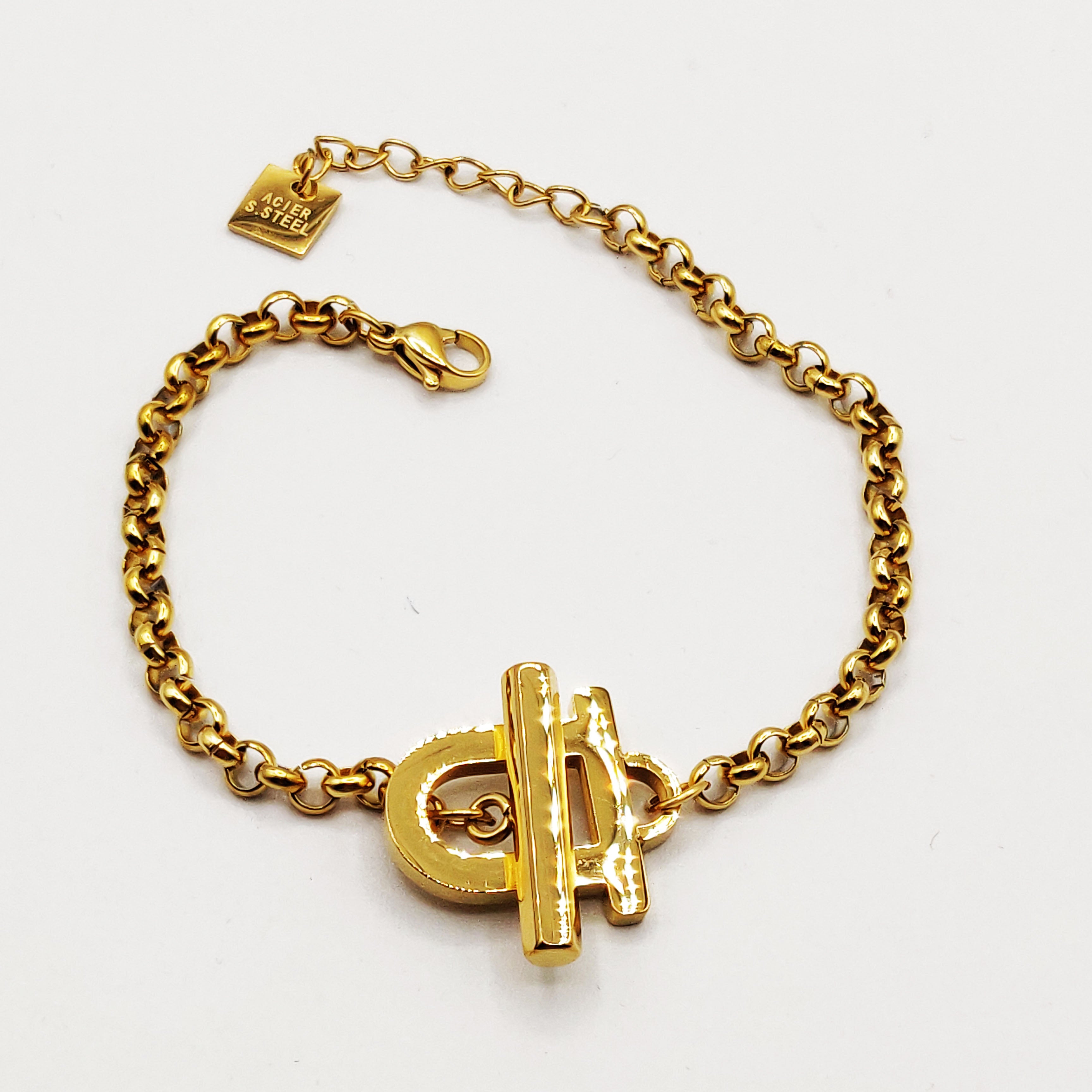 Bracelet Chaîne Pendentif U Luxe