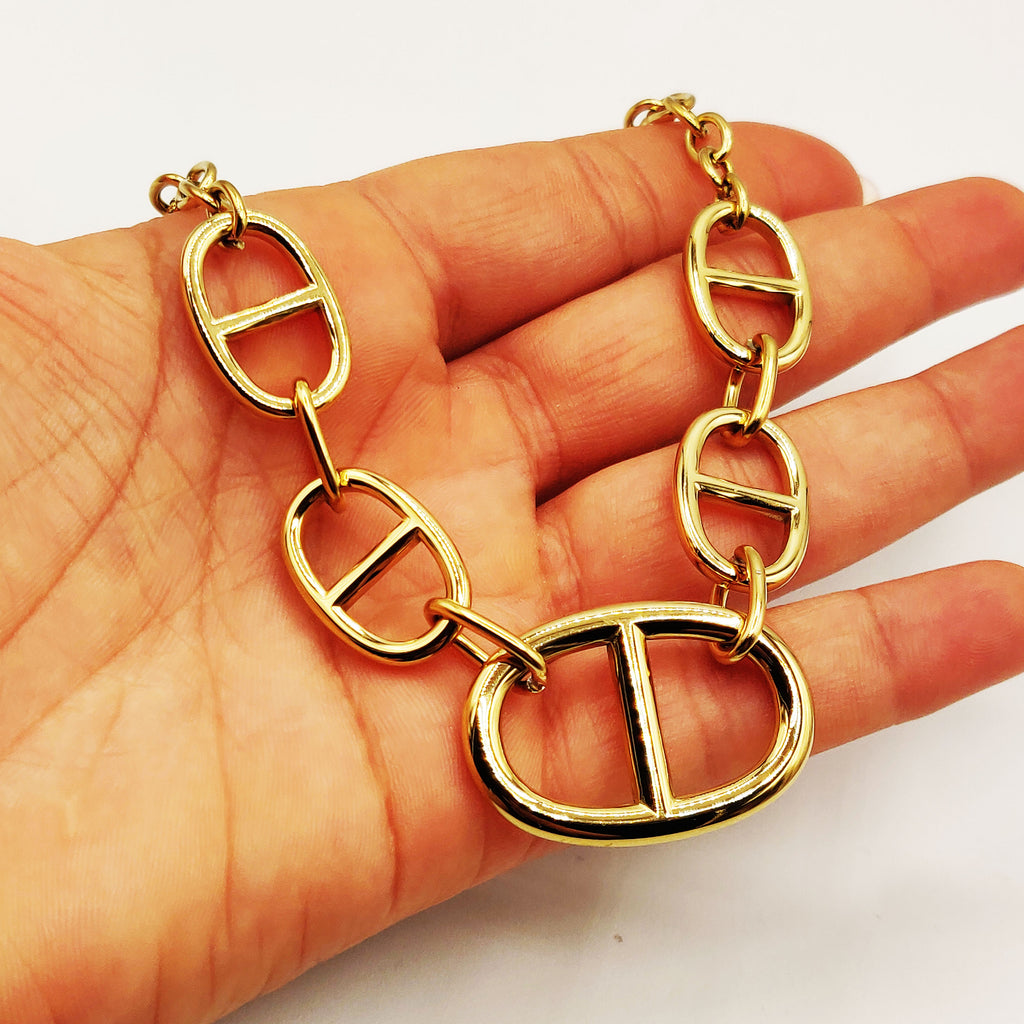 Collier Chaîne Multi Grands Pendentifs H Luxe