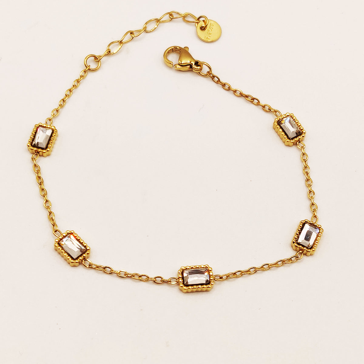 Bracelet Multi Grands Cristaux Rectangles