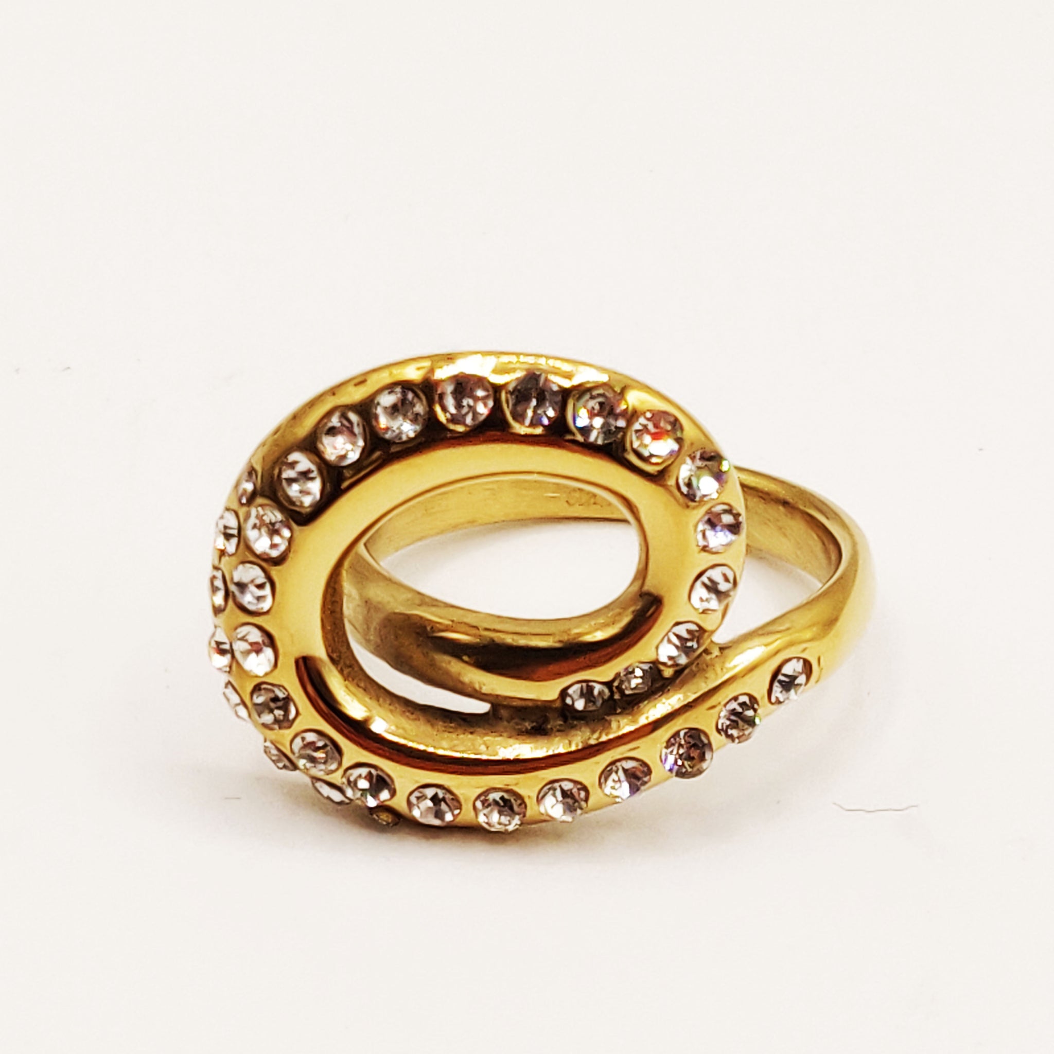 Bague Escargot Cristaux Luxe