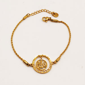 Bracelet Cercle Allah Cristaux