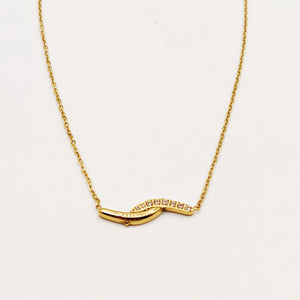 Collier Double Arcs Cristaux