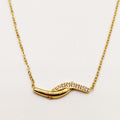 Collier Double Arcs Cristaux