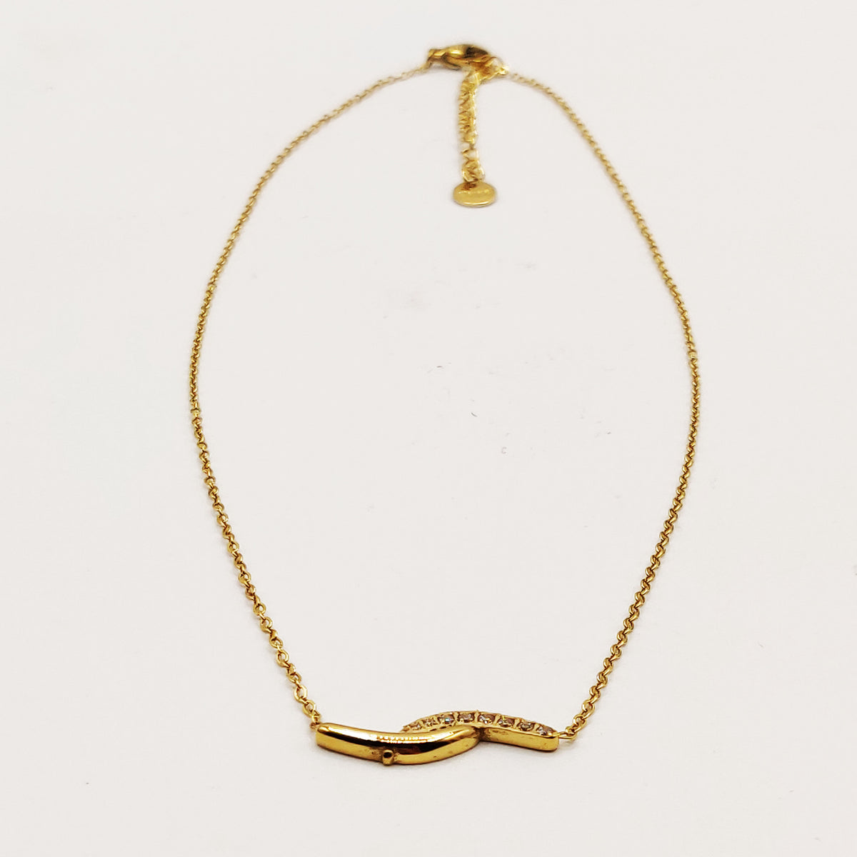 Collier Double Arcs Cristaux