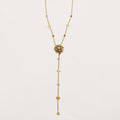 Collier Fleur Cristaux et Coeurs Descendant