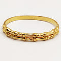 Bracelet Rigide Double Os et Carreaux Luxe