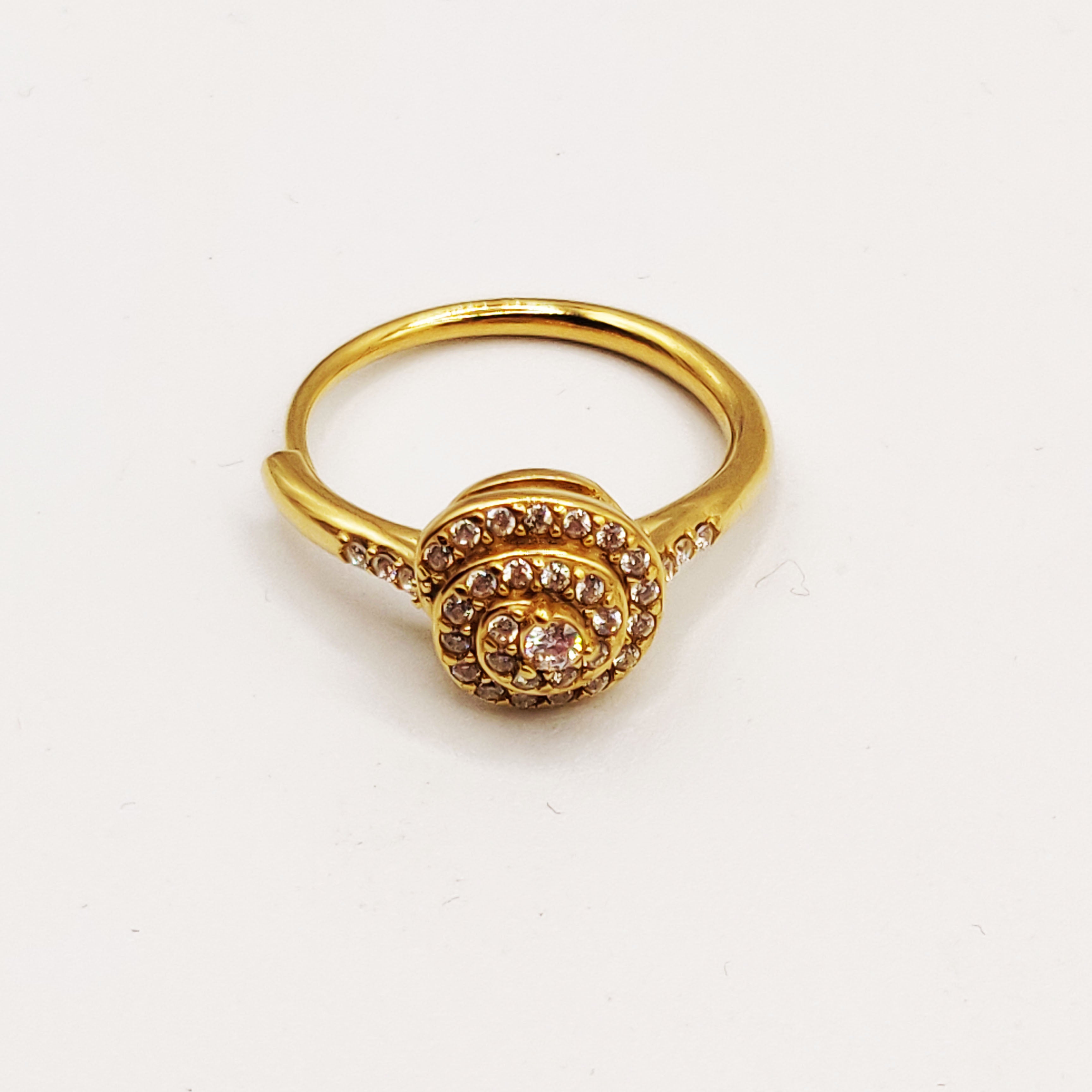 Bague Escargot Cristaux