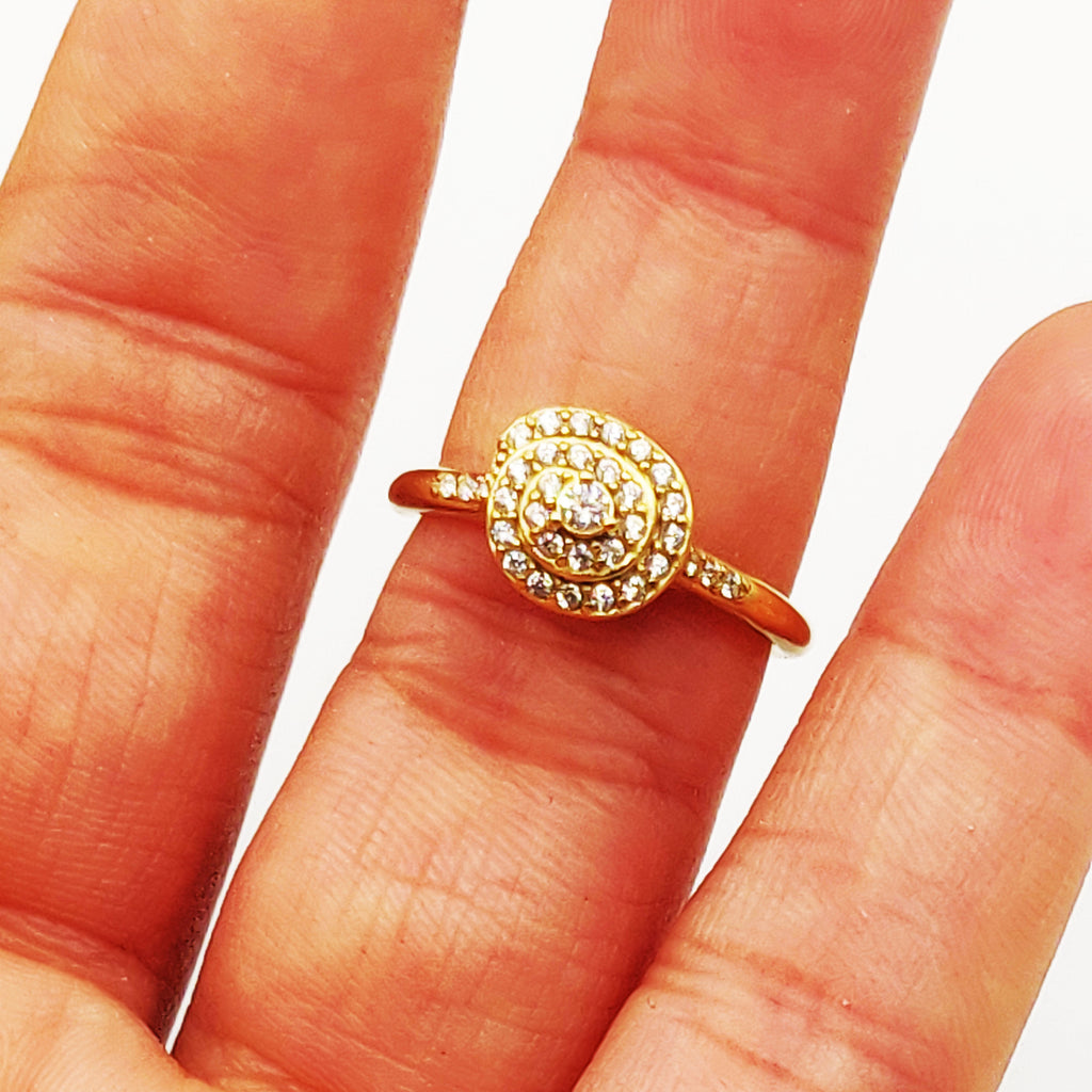 Bague Escargot Cristaux