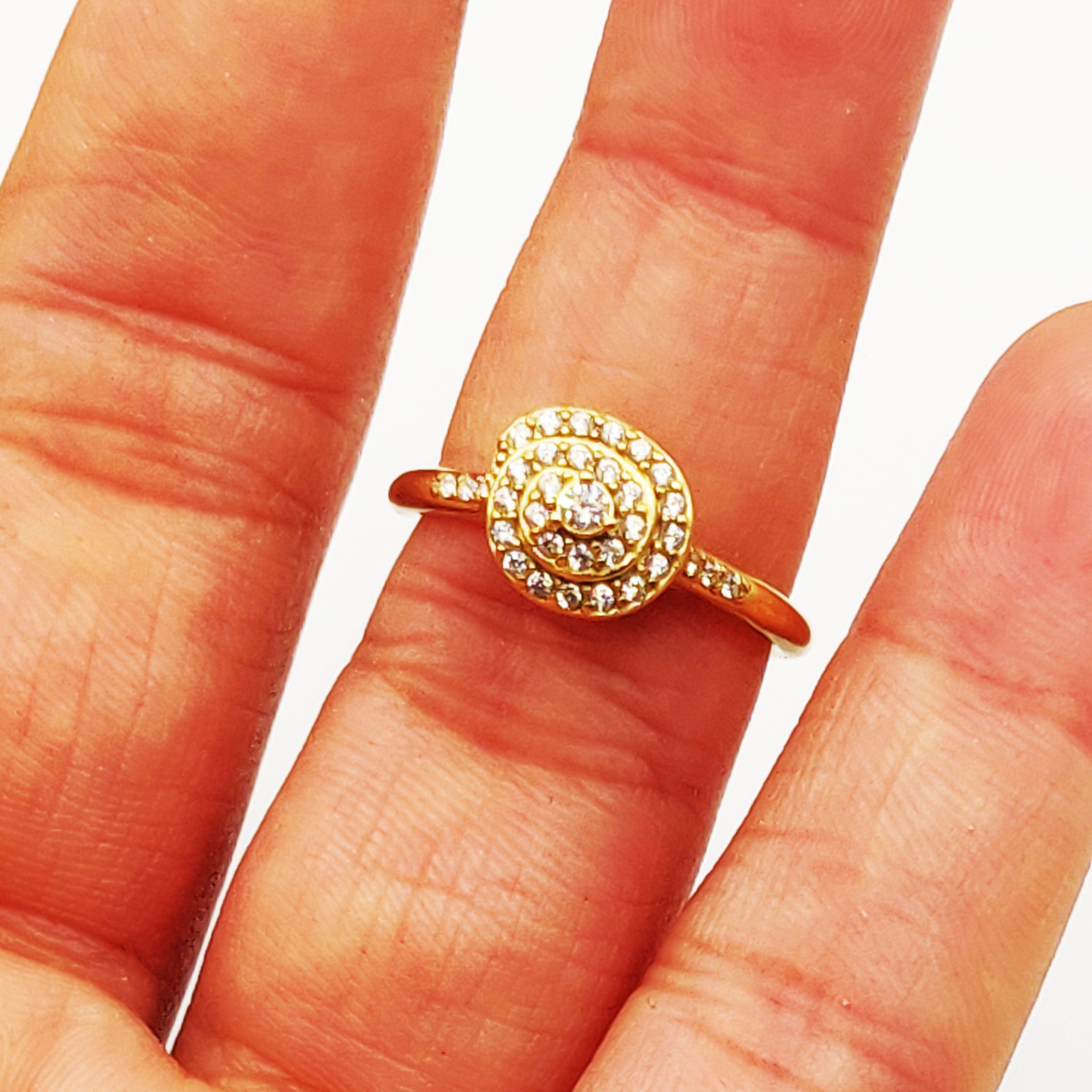 Bague Escargot Cristaux