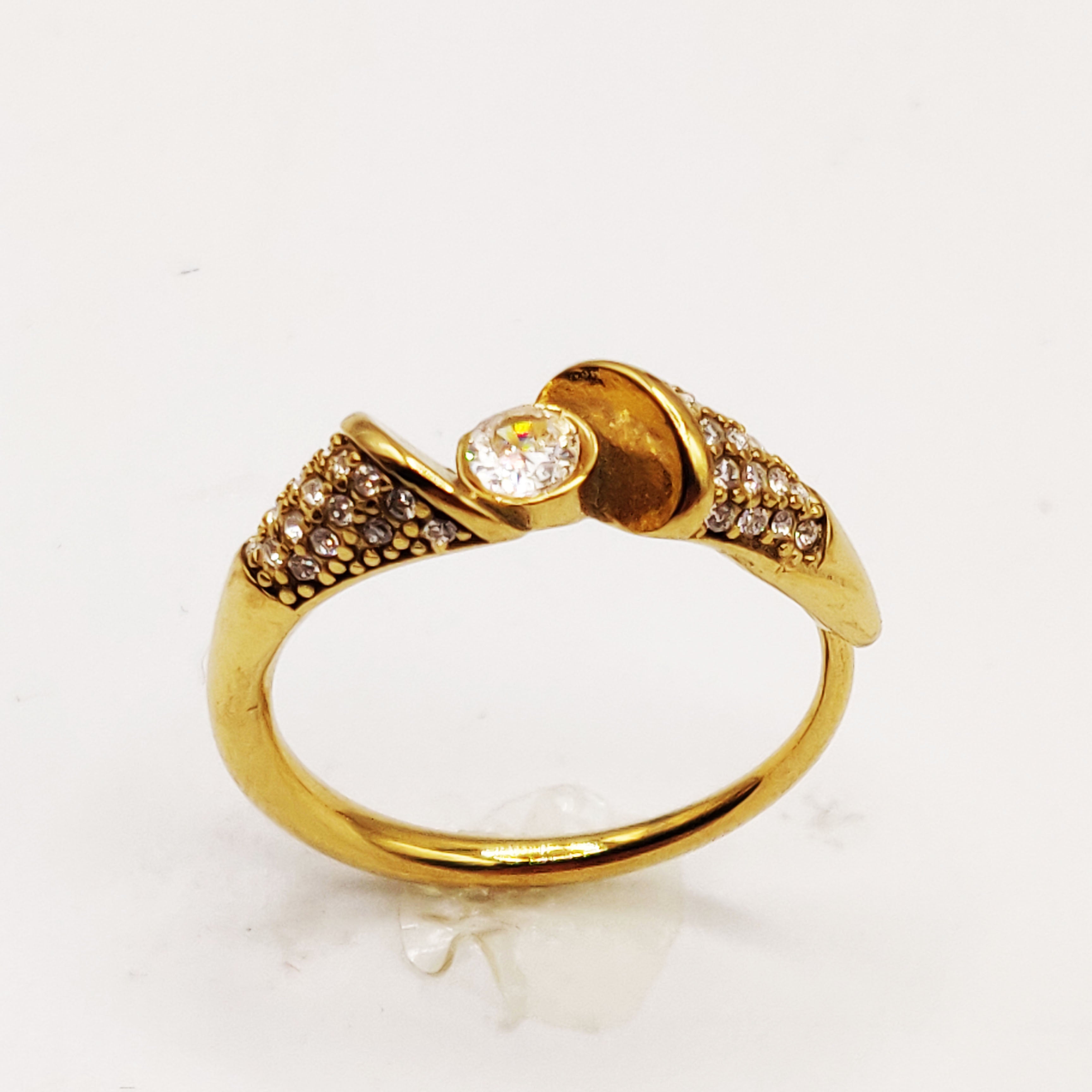 Bague Alliance Cristal Rond