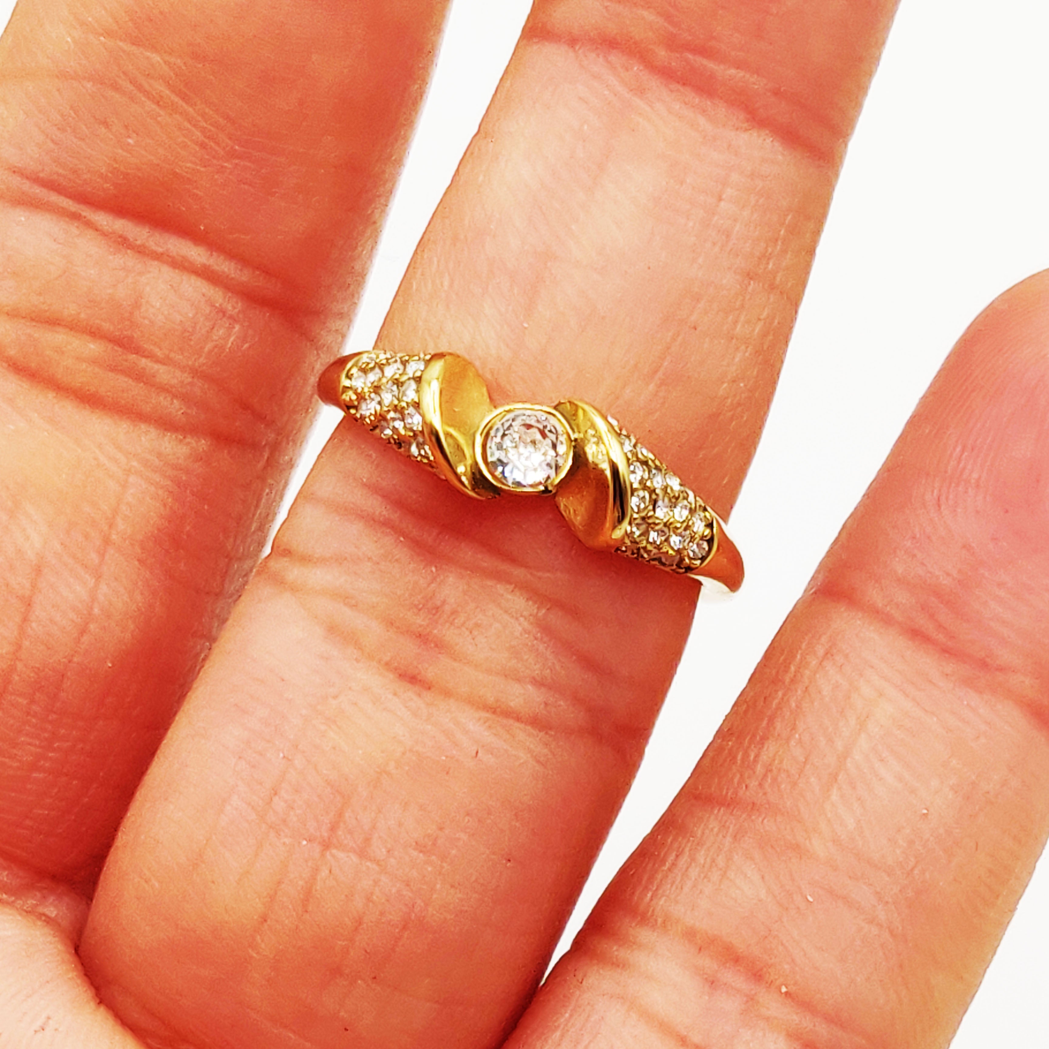 Bague Alliance Cristal Rond