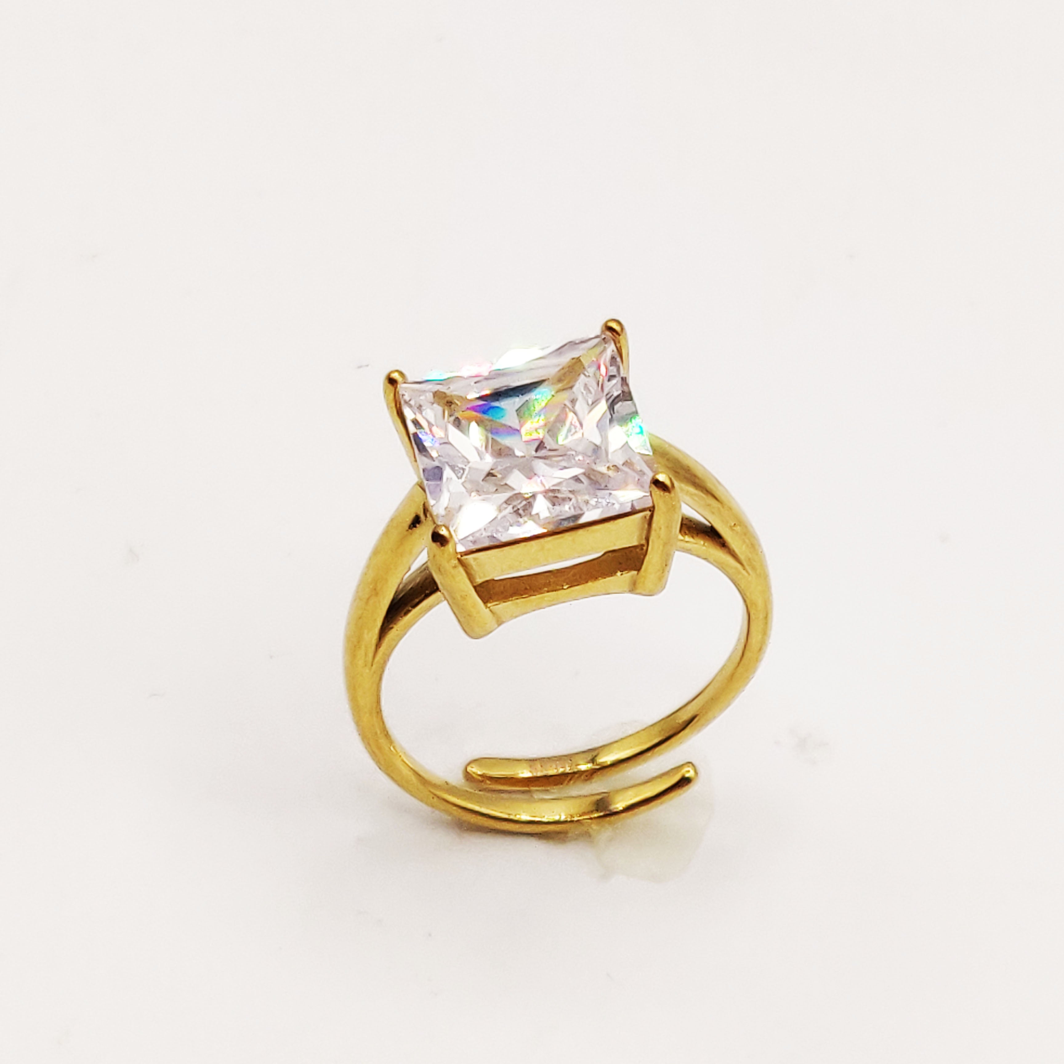 Bague Grand Cristal Carré