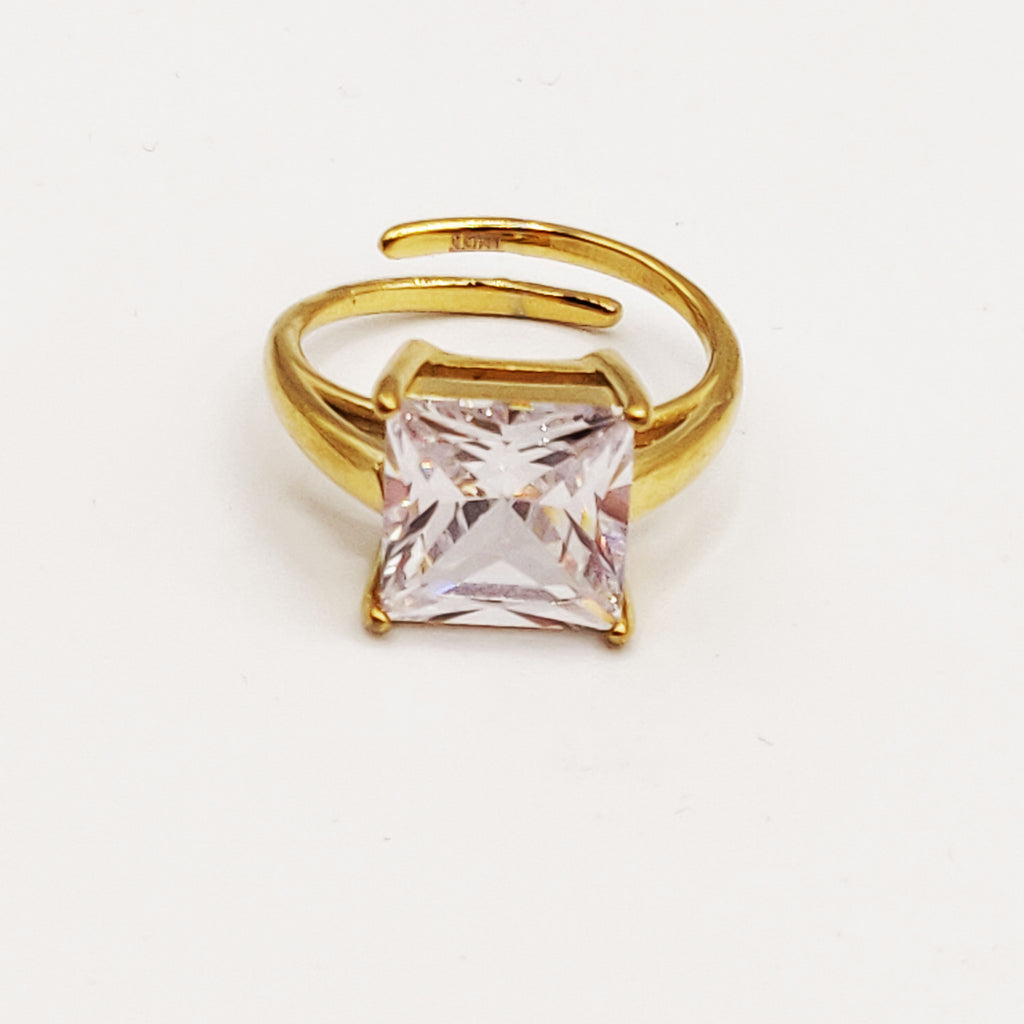 Bague Grand Cristal Carré