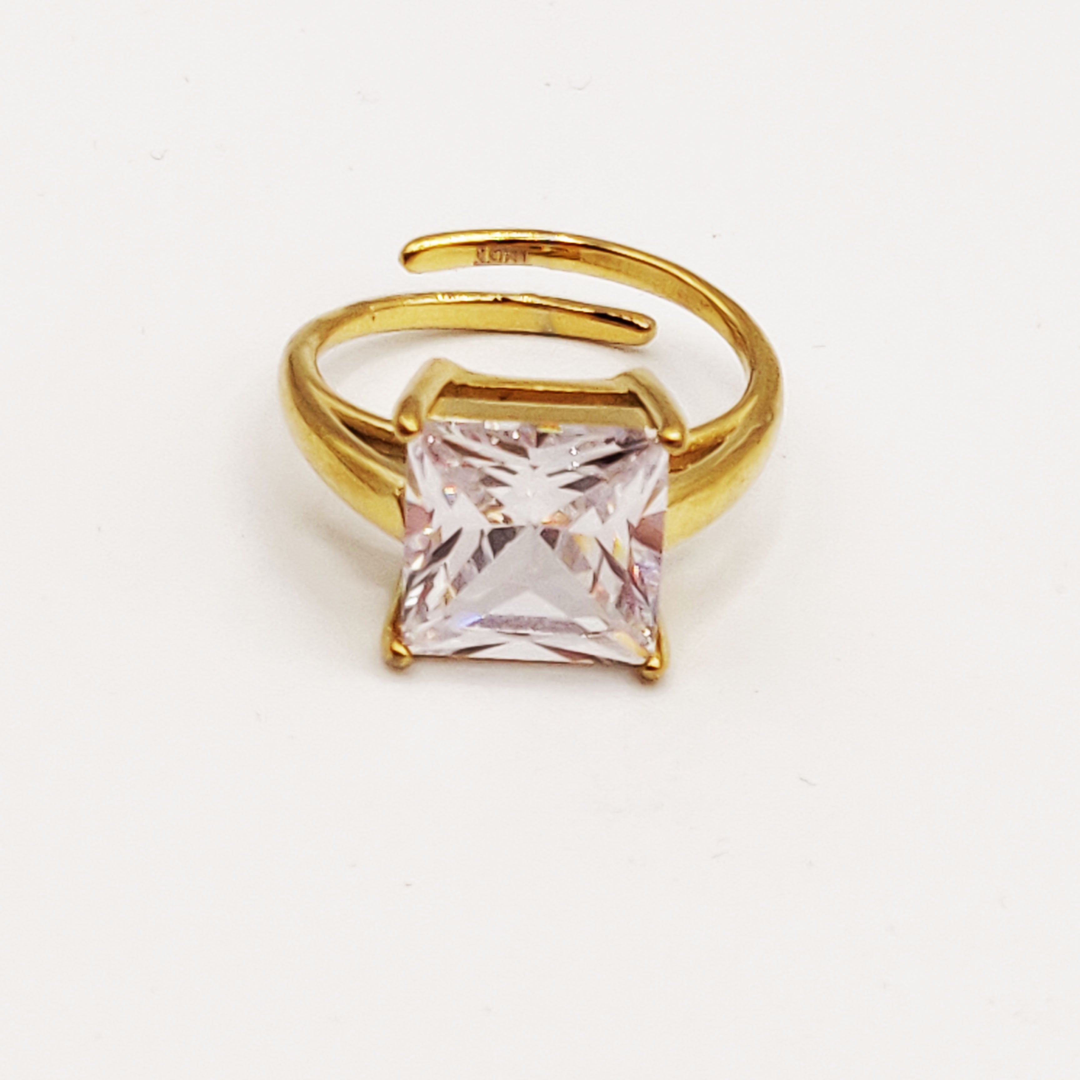 Bague Grand Cristal Carré