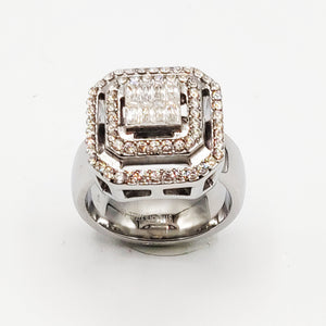 Bague Carré HC Luxe Argentée