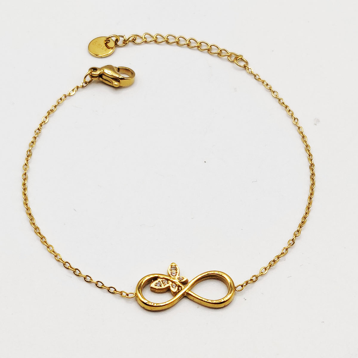 Bracelet Infinity Papillon Cristaux