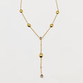 Collier Multi Boules et Cristaux Descendant