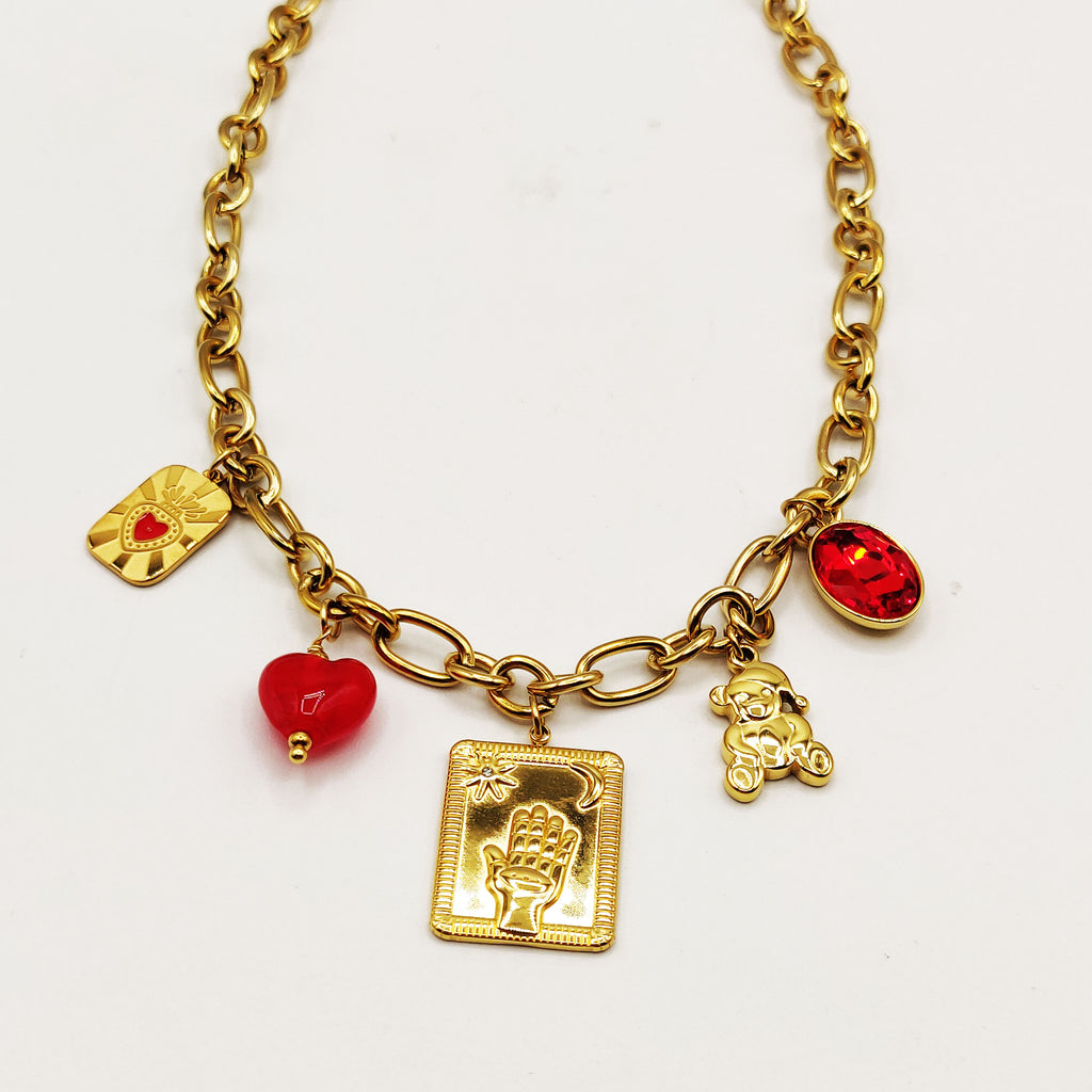 Collier Chaîne Bibelots Cadre Main de Fatma Luxe