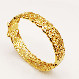 Bracelet Rigide Motifs Orientaux Alternatif Luxe