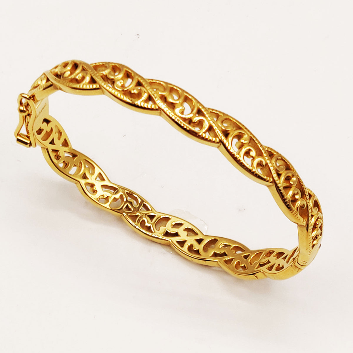Bracelet Rigide Filigrane Oriental Luxe