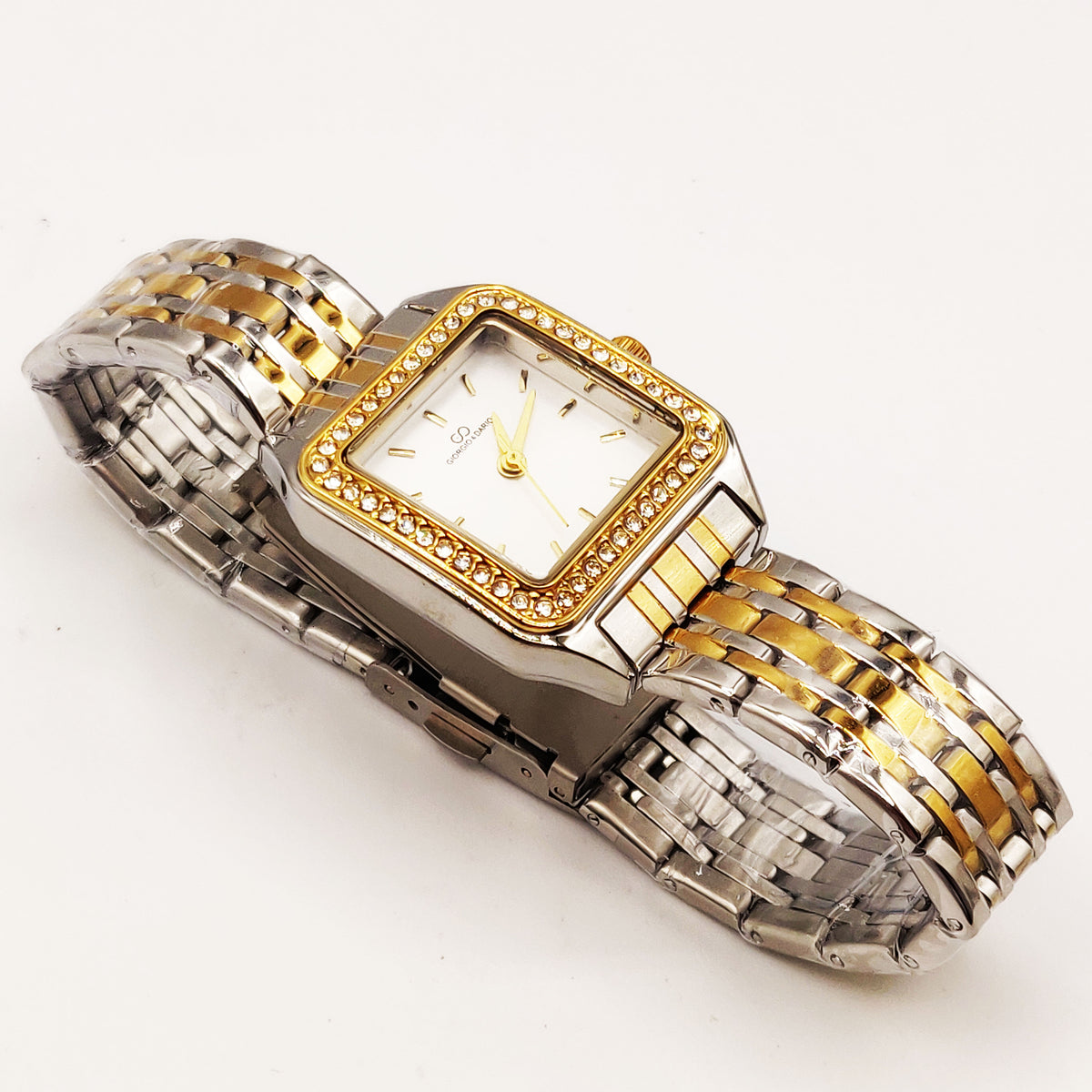 Montre Giorgio & Dario EU6550 Bracelet Argenté et Doré Fond Blanc