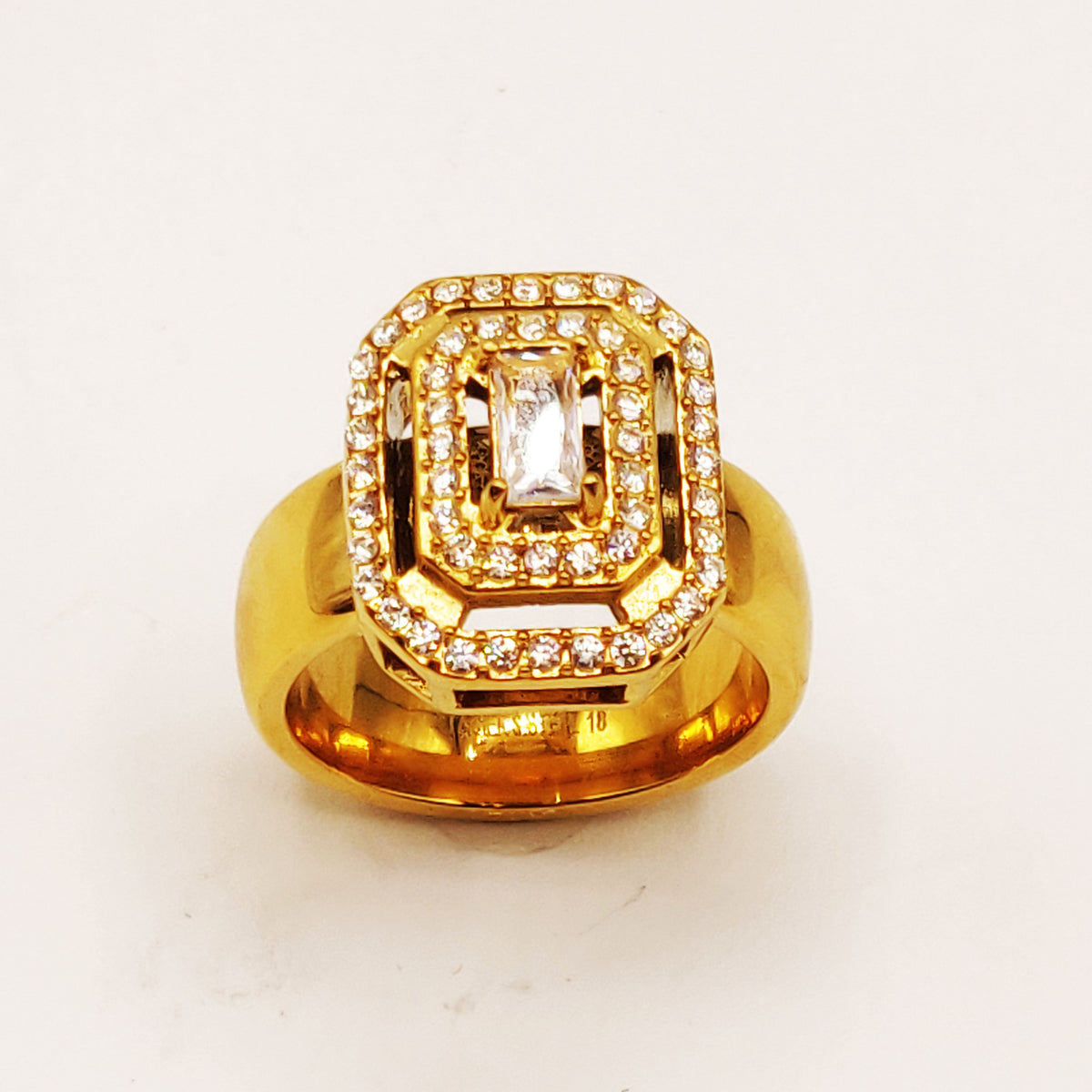 Bague Rectangle HC Luxe Dorée