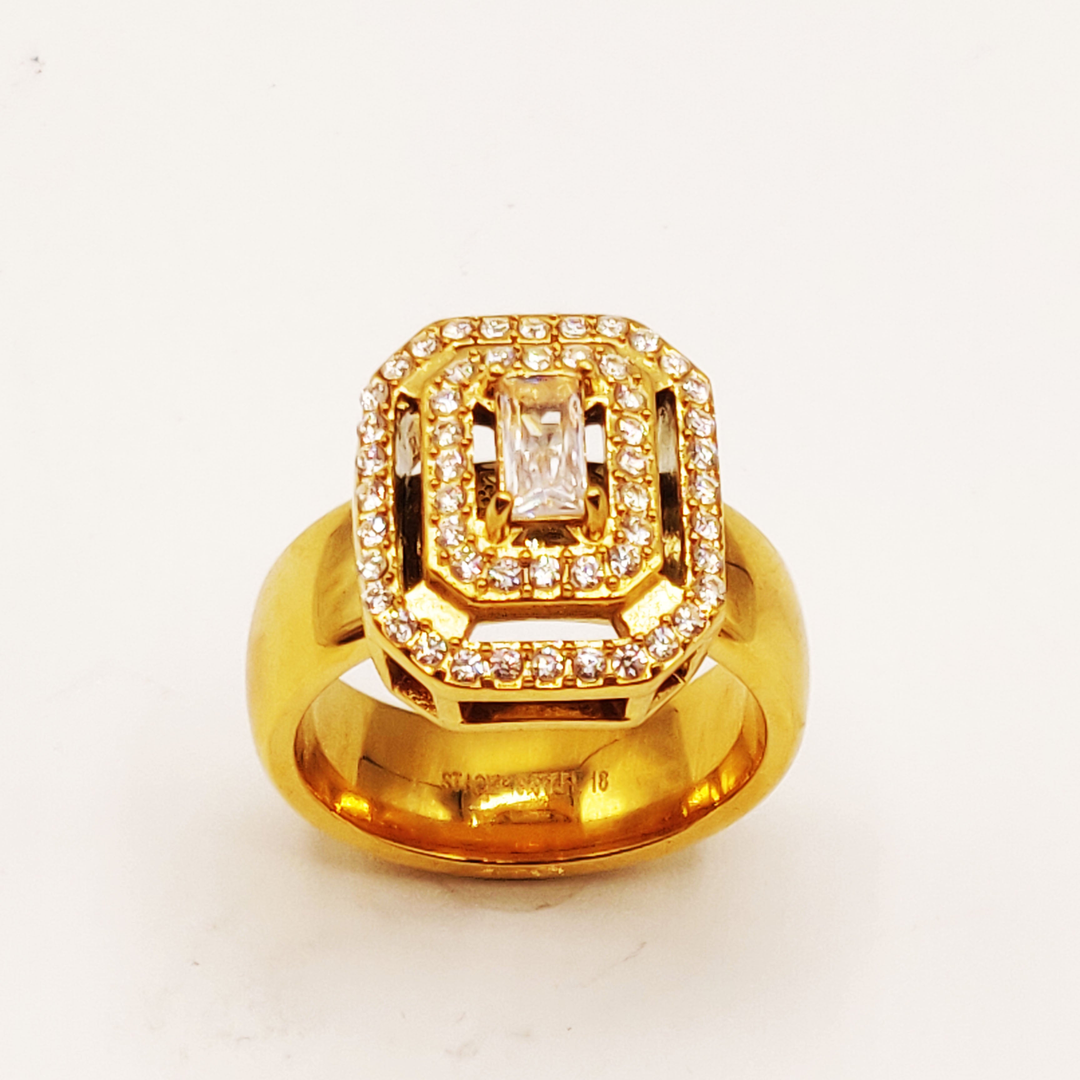 Bague Rectangle HC Luxe Dorée