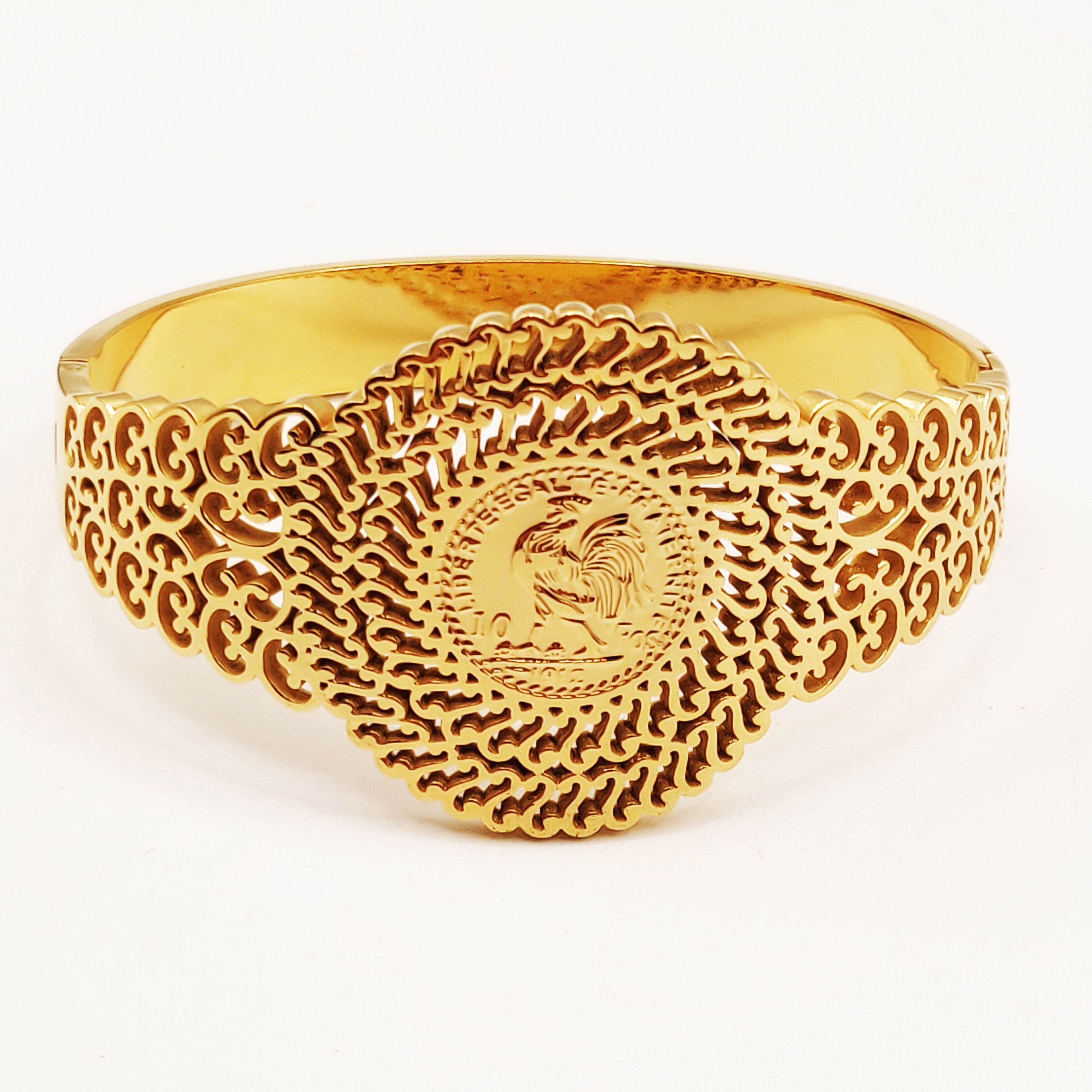 Bracelet Rigide Louise Coq Oriental Luxe
