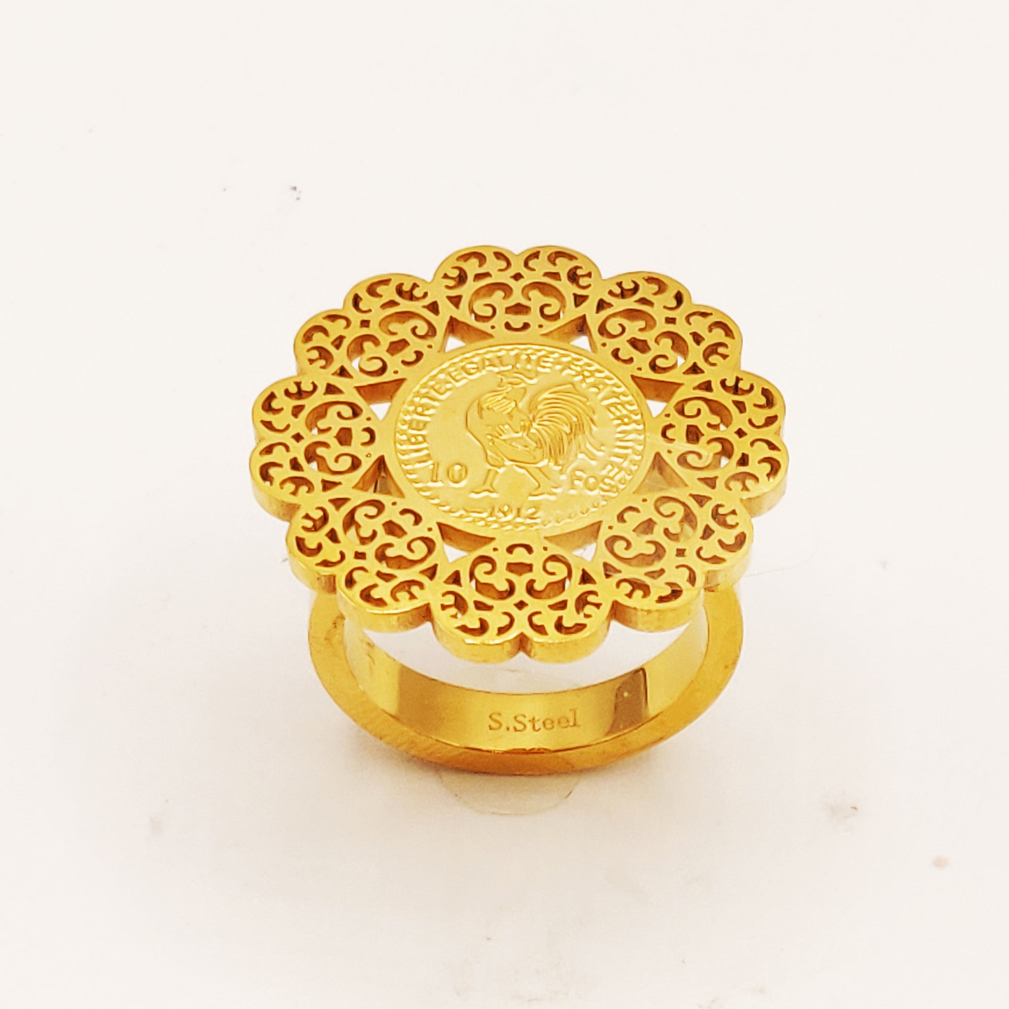 Bague Louise Coq Oriental Coeurs Luxe