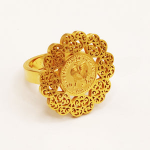 Bague Louise Coq Oriental Coeurs Luxe