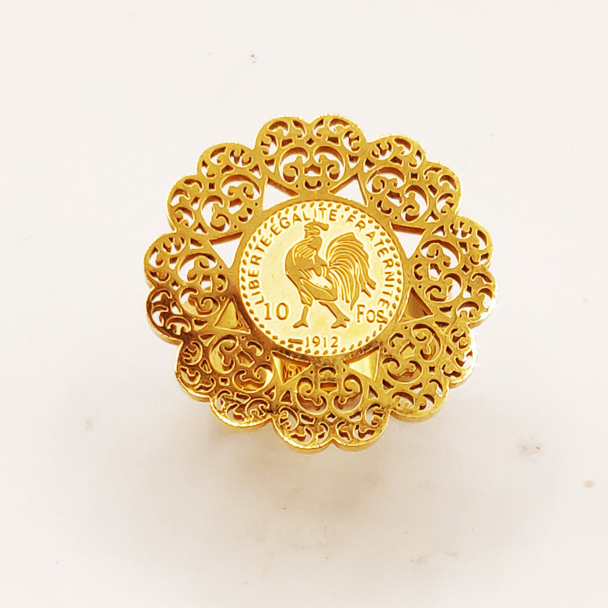 Bague Louise Coq Oriental Coeurs Luxe