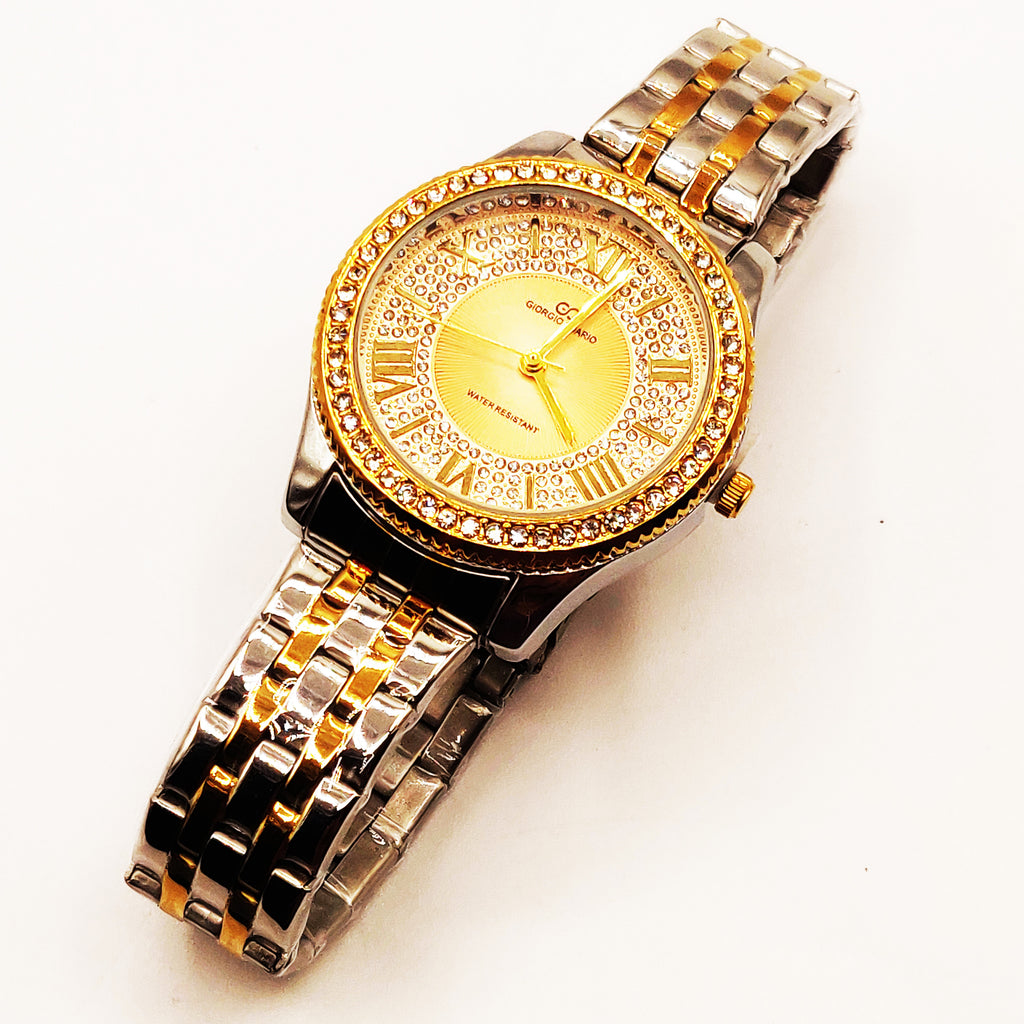 Montre Giorgio & Dario EU6498 Bracelet Argenté et Fond Doré