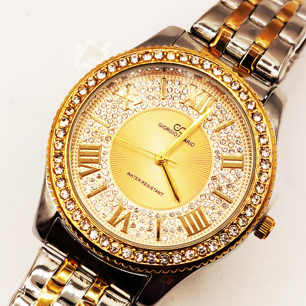 Montre Giorgio & Dario EU6498 Bracelet Argenté et Fond Doré