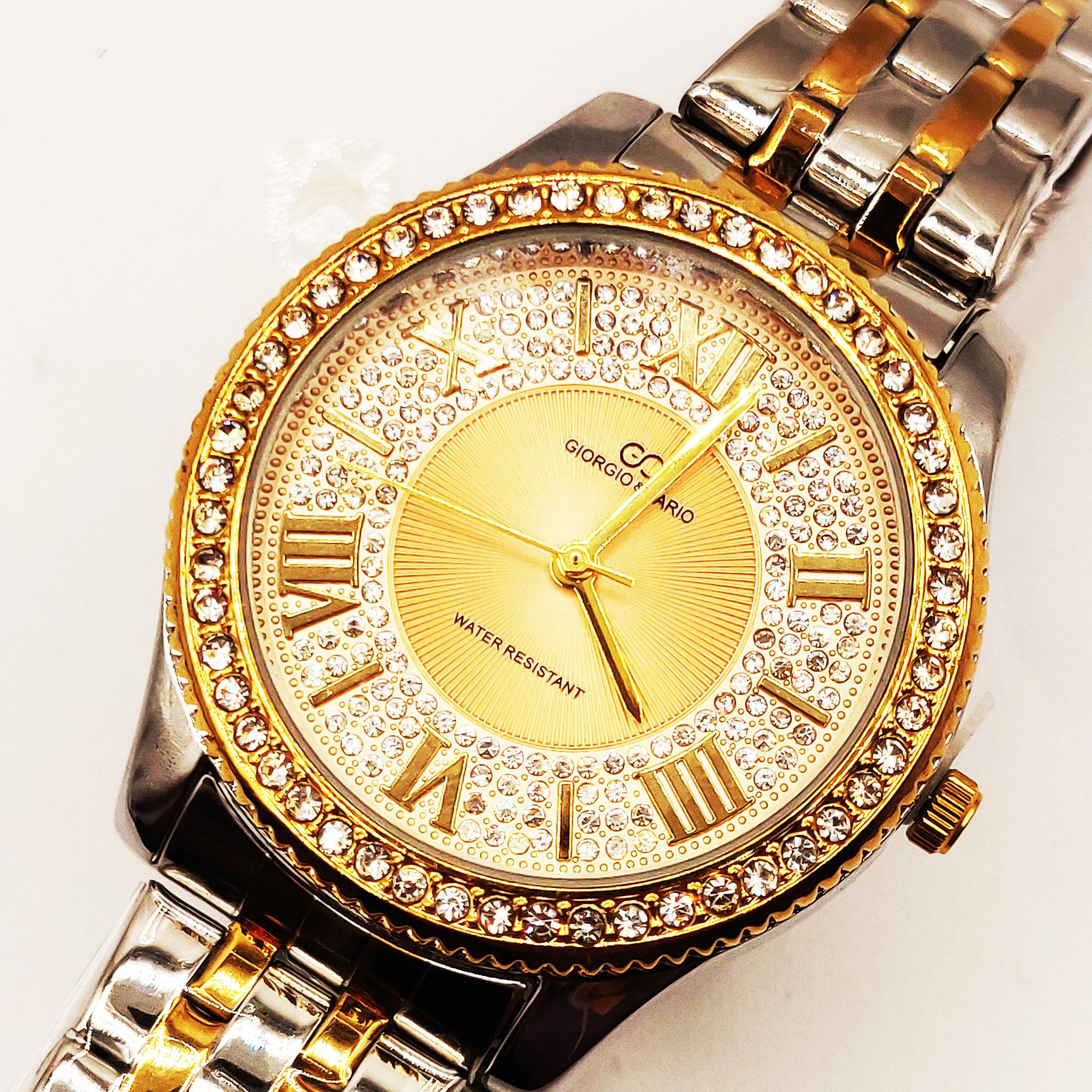Montre Giorgio & Dario EU6498 Bracelet Argenté et Doré Fond Doré