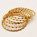 7 Bracelets Rigides Torsadés Luxe