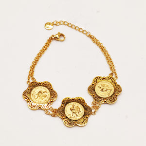Bracelet Multi Louise Coq Rosaces Orientales Luxe