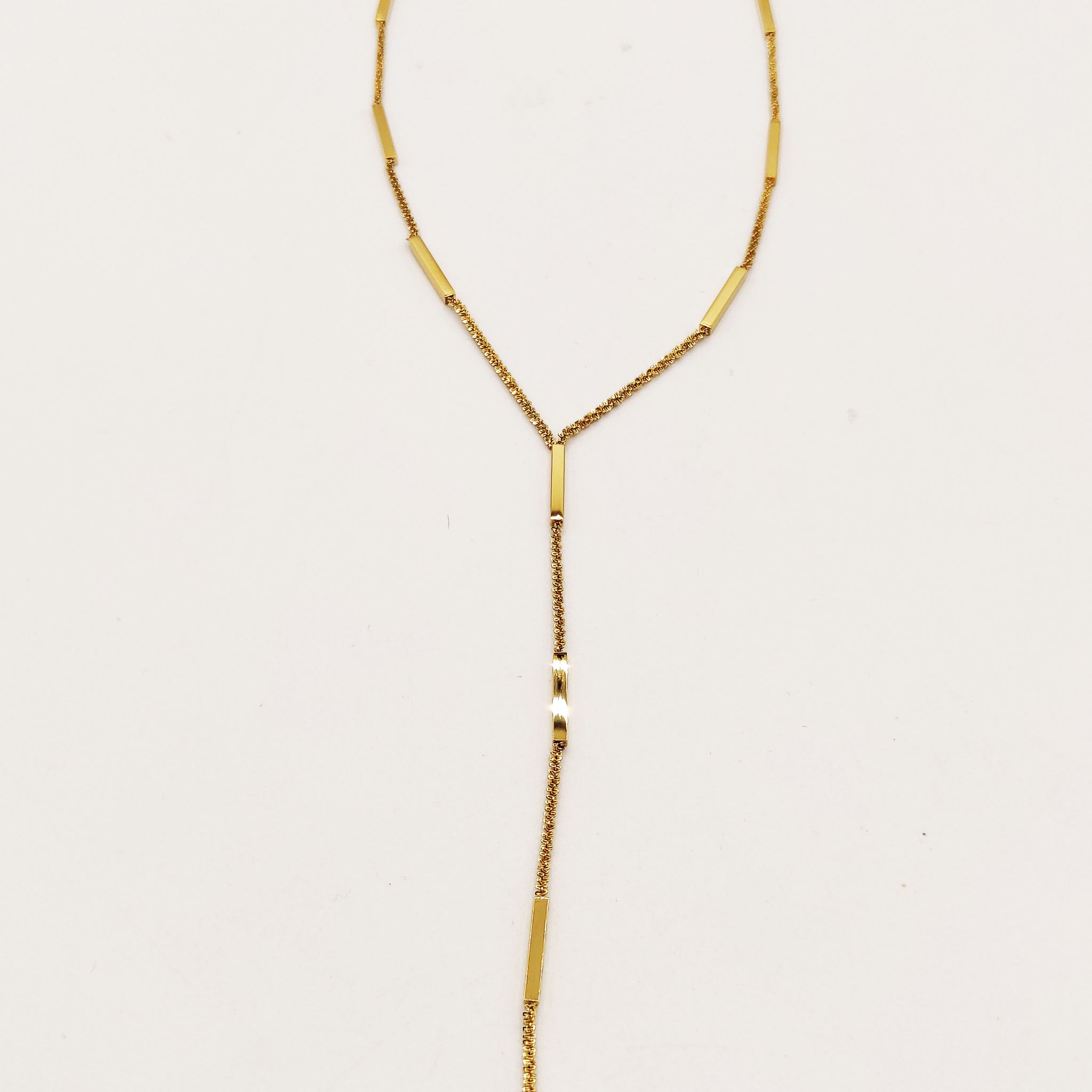 Collier Chaîne Barres Dorées Descendant