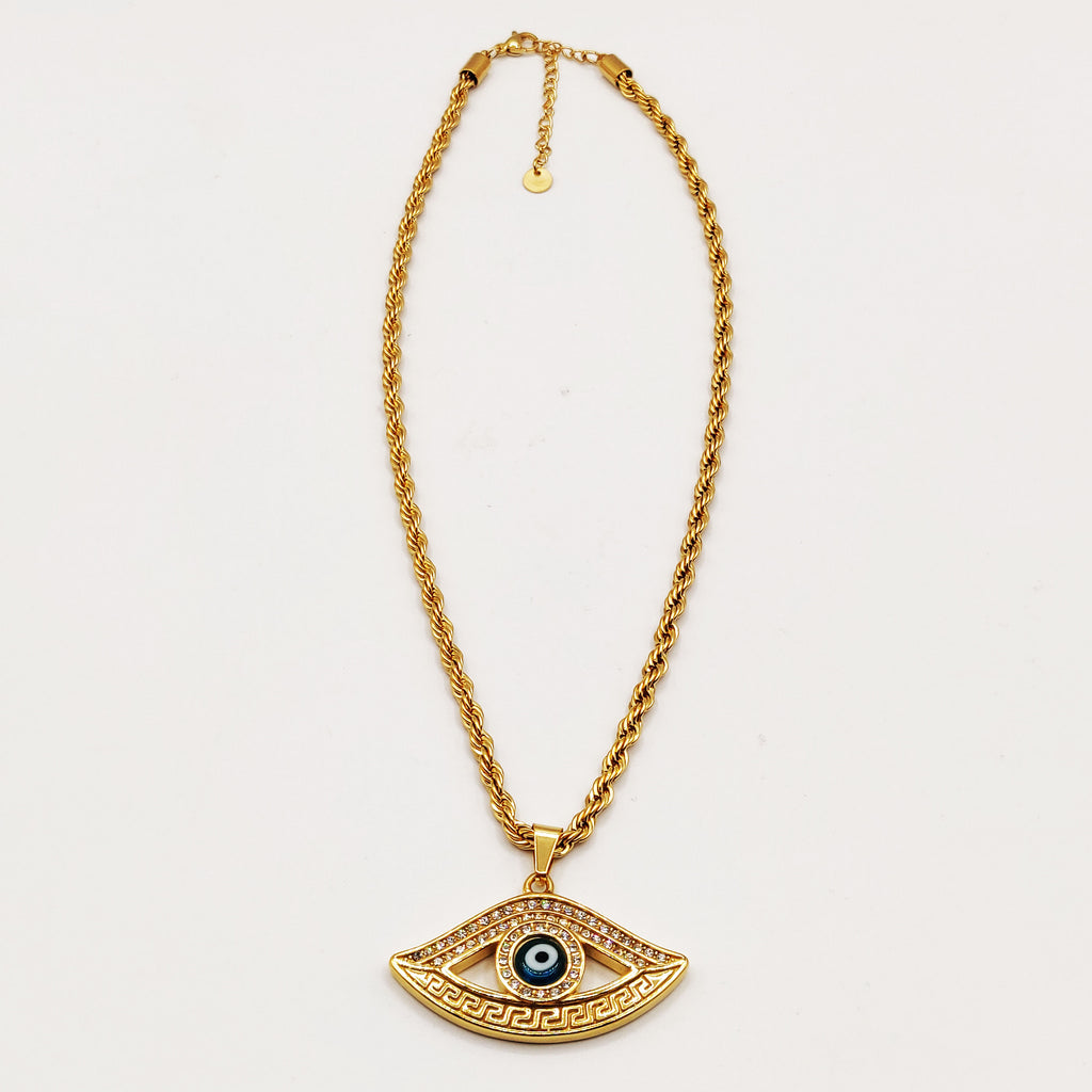 Collier Torsade Oeil V Luxe