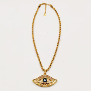 Collier Torsade Oeil V Luxe