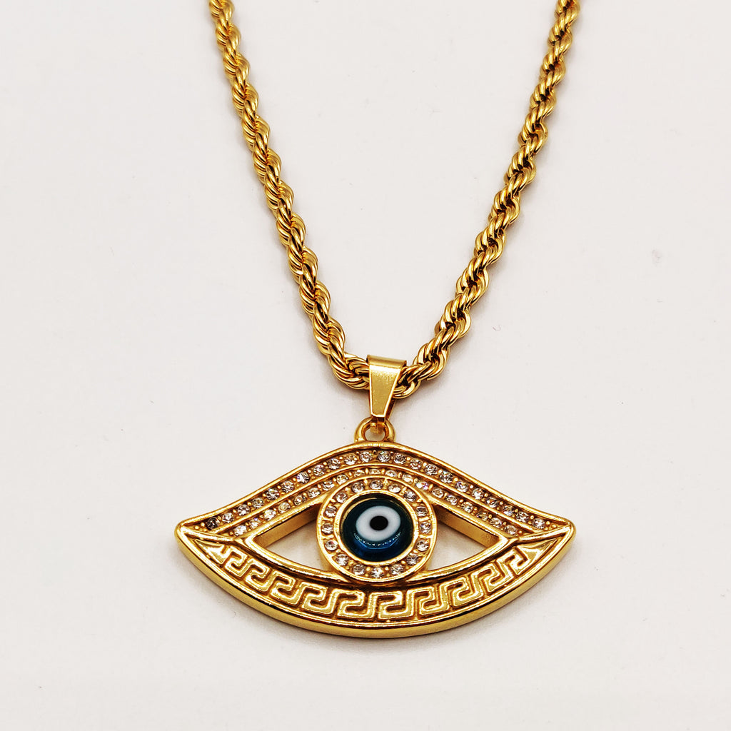 Collier Torsade Oeil V Luxe