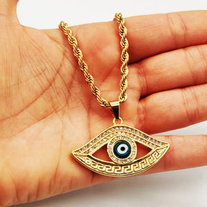 Collier Torsade Oeil V Luxe