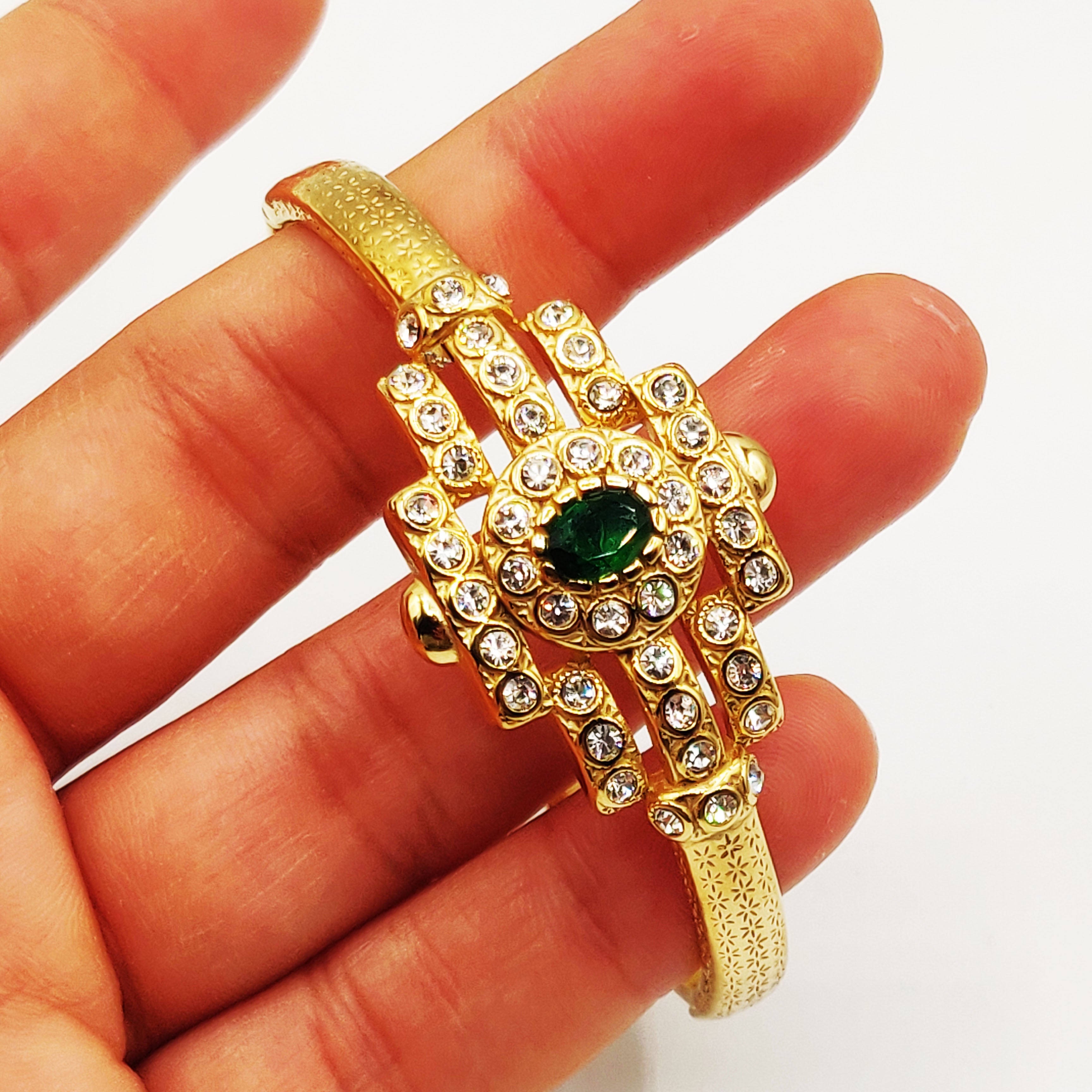 Bracelet Rigide Beldi Pierre Verte Luxe