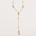 Collier Multi Rectangles Ovales Cristaux