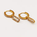 Boucles d'oreilles Multi Rectangles Ovales Cristaux