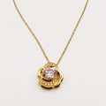 Collier Fleur Gros Cristal