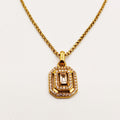 Collier Triple Rectangles Cristaux Luxe
